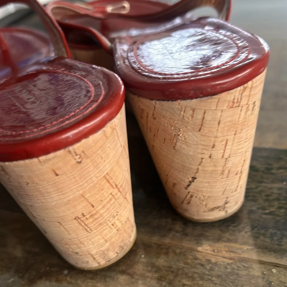 Coach red wedges - Picture 6 of 9